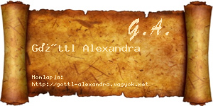 Göttl Alexandra névjegykártya